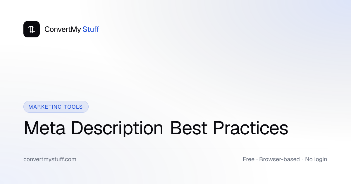 Meta Description Best Practices for SEO